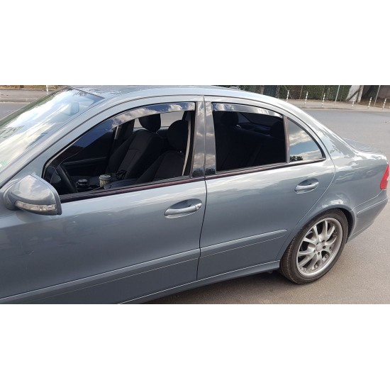 Ανεμοθραύστες για Mercedes E-Class W211 (2002-2009) sedan - 4 τμχ. εμπρός και πίσω