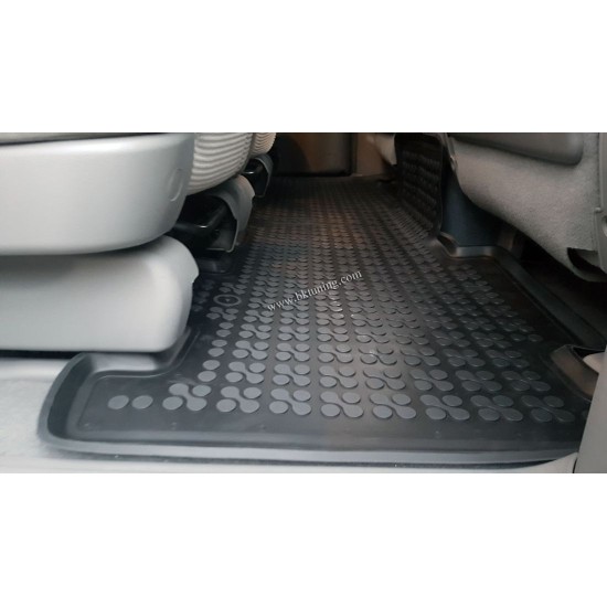 Λαστιχένια πατάκια Rezaw Plast για Kia Carnival II (2005-2014) - 5 seats - τύπου σκαφάκι - 3τμχ.