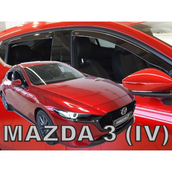 Ανεμοθραύστες για  MAZDA 3 (2019+) 5D - 4 τμχ. εμπρός και πίσω