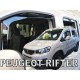 Ανεμοθραύστες για OPEL Combo E 5d / CITROEN Berlingo / PEUGEOT Rifter / TOYOTA ProAce City (2018+) - 4 τμχ. εμπρός και πίσω