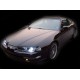 Φανάρια εμπρός angel eyes για Honda Prelude (1992-1995) - μαύρα , με λάμπες (Η1) - σετ 2τμχ.