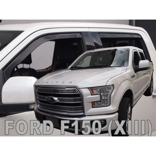 Ανεμοθραύστες για FORD F150 XLT 4D (2014+) - 4 τμχ. εμπρός και πίσω