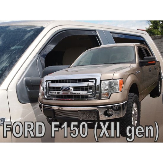 Ανεμοθραύστες για FORD F150 XLT 4D (2008-2014) - 4 τμχ. εμπρός και πίσω