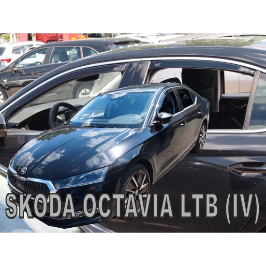 Ανεμοθραύστες για SKODA OCTAVIA IV (2020+) Ltb 5d - 4 τμχ. εμπρός και πίσω