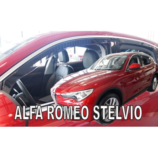 Ανεμοθραύστες για ALFA ROMEO STELVIO (2017+) - 4 τμχ. εμπρός και πίσω