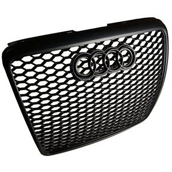 Μάσκα χωρίς σήμα για Audi A6 C6 (2008-2011) - RS Look  μαύρη