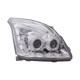 Φανάρια εμπρός led / angel eyes για Toyota Land Cruiser 120 (2003-2009) - chrome , με λάμπες (Η1) - σετ 2τμχ.