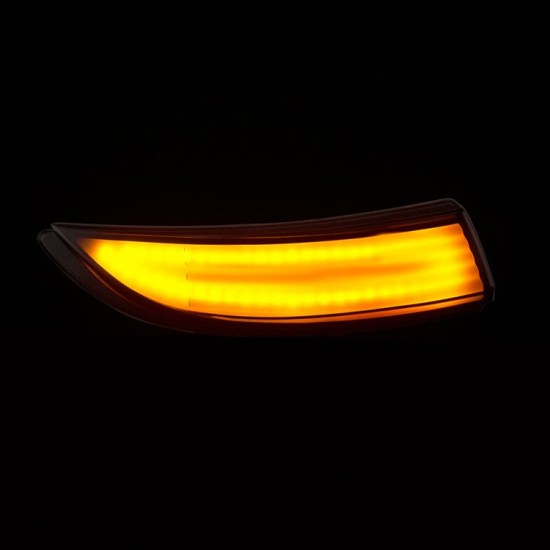 Τρεχούμενα led φλας για καθρέφτες για Ford Fiesta (2008-2018), B-Max (2012+) - φιμέ με τρεχούμενο φλας - σετ 2τμχ.