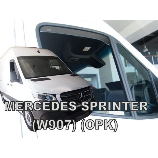 Ανεμοθραύστες για Mercedes Sprinter W907 2D (2018+) πάνω - 2 τμχ. εμπρός