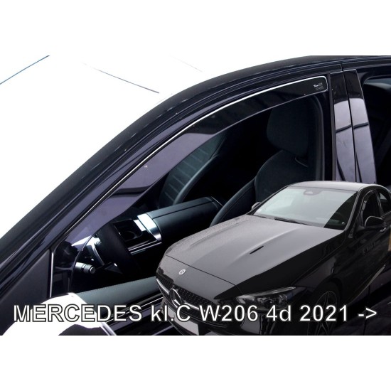 Ανεμοθραύστες για Mercedes C W206 4D (2021+) - 2 τμχ. εμπρός