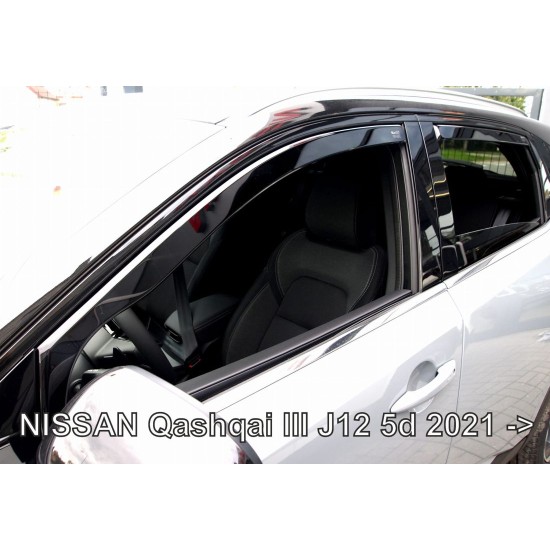 Ανεμοθραύστες για Nissan Qashqai III J12 (2021+) - 4 τμχ. εμπρός και πίσω