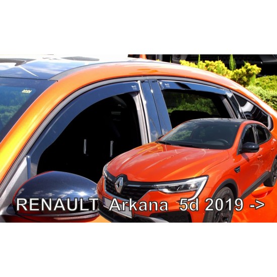 Ανεμοθραύστες για Renault Arkana 5D (2019+) - 4 τμχ. εμπρός και πίσω