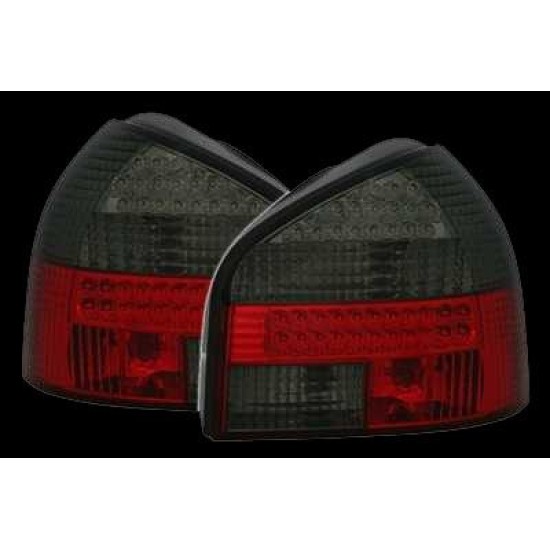 Πίσω φανάρια led για Audi A3 (1996-2003) - chrome , φιμέ - σετ 2τμχ.