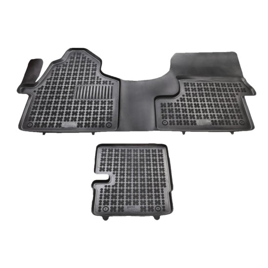 Λαστιχένια πατάκια Rezaw Plast για Mercedes Sprinter (2006+) / (2018+) - 2 seats - τύπου σκαφάκι - 4τμχ.