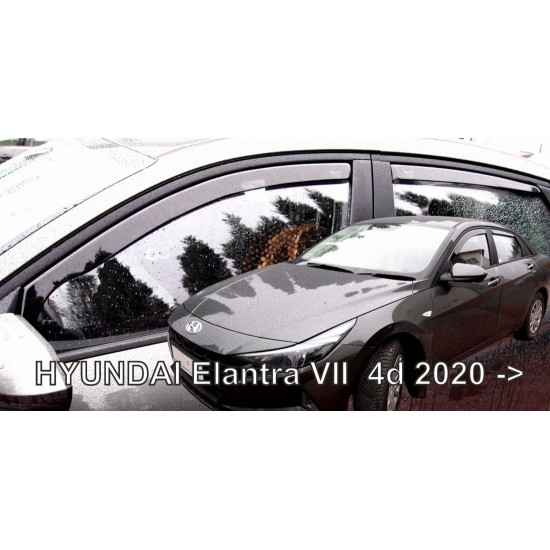 Ανεμοθραύστες για HYUNDAI ELANTRA (2020+) sedan - 4τμχ. εμπρός και πίσω