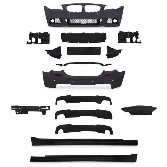Body kit για BMW F10 (2010+) - M pack design χωρίς προβολάκια με 3 πρόσθετα