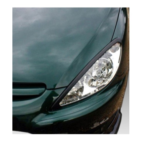 Φρυδάκια φαναριών για  Peugeot 307 (2001-2004) pro facelift - μαύρα