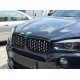 Μάσκα για BMW X5 F15 / X6 F16  (2013+) - γυαλιστερή - Diamond design χρωμίου/μαύρη - 2 τμχ.