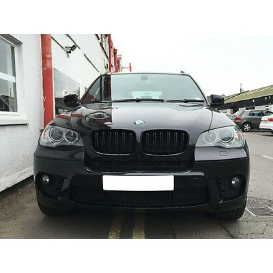 Μάσκα για BMW X5  E70 / X6 E71 (2007+) - διπλές γυαλιστερές - 2τμχ.