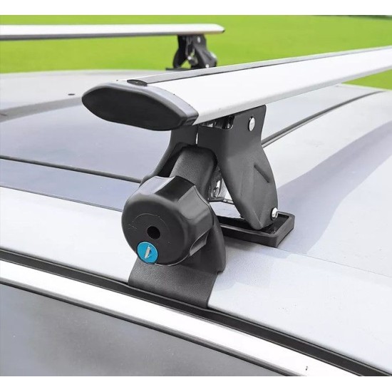 Μπάρες οροφής αλουμινίου για αυτοκίνητα χωρίς υπάρχουσες μπάρες, 135 cm με κλειδί