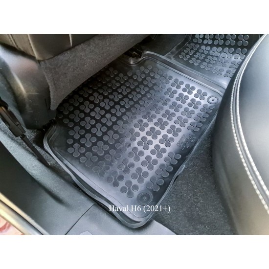 Λαστιχένια πατάκια Rezaw Plast για Honda CR-V (2018+) - τύπου σκαφάκι - 3τμχ.