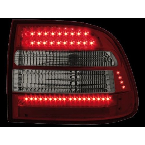 Πίσω φανάρια led για Porsche Cayenne (2003-2007) - φιμέ φλας - σετ 2τμχ.