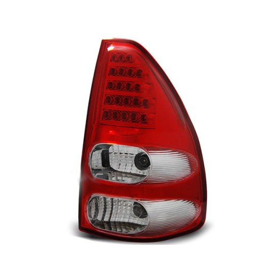 Πίσω φανάρια led για Toyota Land Cruiser 120  (2003-2009) - chrome - σετ 2τμχ.