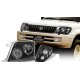 Φανάρια εμπρός angel eyes για Toyota Land Cruiser FJ90 (1996-2003) - μαύρα , με λάμπες (Η1) - σετ 2τμχ.