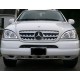 Μάσκα για Mercedes ML W163 (W164 design) (1998-2005) - χρώμιο