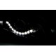 Φανάρια εμπρός led Dayline για Audi A3 (2003-2008) - chrome , με λάμπες (Η1) - σετ 2τμχ.