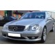 Μάσκα για Mercedes   W203 (2000-2007) - 4 γρίλιες μαύρες