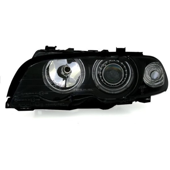 Φανάρια εμπρός angel eyes για BMW E46 coupe και cabrio (1999-2003) , χωρίς λάμπες (Η7) - σετ 2τμχ.