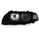 Φανάρια εμπρός angel eyes για BMW E46 coupe και cabrio (1999-2003) , χωρίς λάμπες (Η7) - σετ 2τμχ.