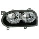 Φανάρια εμπρός angel eyes για Vw Golf 3 R32 design - μαύρα , χωρίς λάμπες (Η7) - σετ 2τμχ.