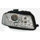 Φανάρια εμπρός led για Audi A3 (2003-2008) - chrome , χωρίς λάμπες (Η7) - σετ 2τμχ.