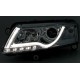 Φανάρια εμπρός led lightbar για Audi A6 4F (2004-2008) - chrome , με λάμπες (Η1) - σετ 2τμχ.