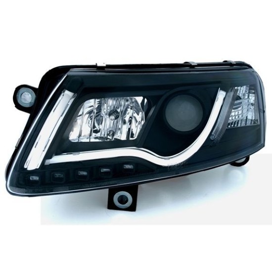 Φανάρια εμπρός led lightbar για Audi A6 4F (2004-2008) , χωρίς λάμπες (Η7) - σετ 2τμχ.