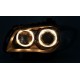 Φανάρια εμπρός angel eyes για BMW E87 (2004-2011) - chrome , χωρίς λάμπες (Η7) - σετ 2τμχ.