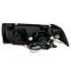 Φανάρια εμπρός angel eyes για BMW E36 (1991-1999) 4d sedan - black , με λάμπες (Η1) - σετ 2τμχ.