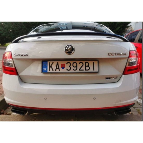 Αεροτομή πορτ μπαγκάζ για Skoda Octavia (2015-2017) RS Style - μαύρη γυαλιστερή