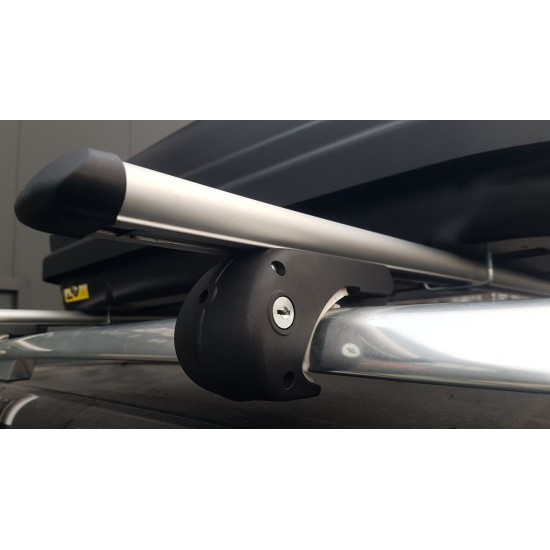 Μπάρες οροφής αυτοκινήτου για ενσωματωμένες παράλληλες μπάρες - 120cm με κλειδί -  σετ 2τμχ.