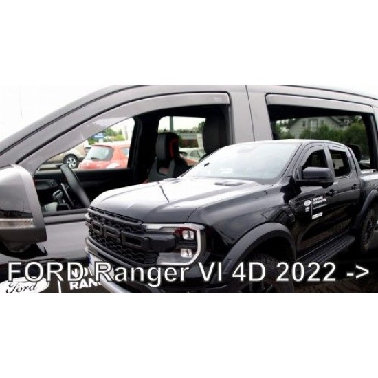 Ανεμοθραύστες για Ford Ranger (2022+) - 4τμχ. εμπρός και πίσω