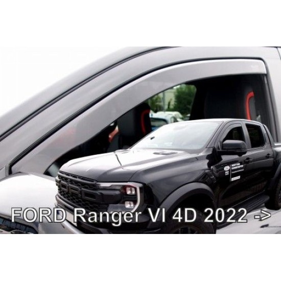 Ανεμοθραύστες για Ford Ranger (2022+) - 2τμχ. εμπρός