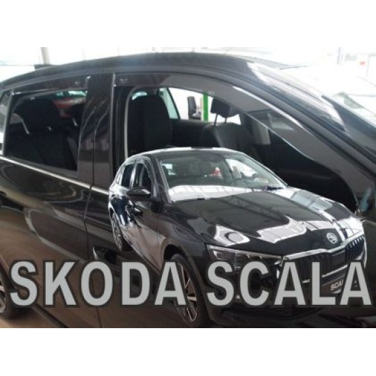 Ανεμοθραύστες για Skoda SCALA 5D (2019+) - 4 τμχ εμπρός και πίσω