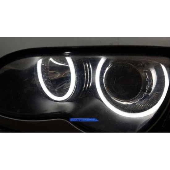 Δαχτυλίδια angel eyes lightbar για BMW X3 E83 (2000-2010) - λευκό χρώμα