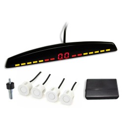 Bizzar Σύστημα Παρκαρίσματος 4 Λευκοί Αισθητήρες (18mm) + Display Bizzar Σύστημα Παρκαρίσματος 4 Λευκοί Αισθητήρες (18mm) + Display