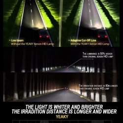 Yeaky HID Bulbs +50% Φωτισμός