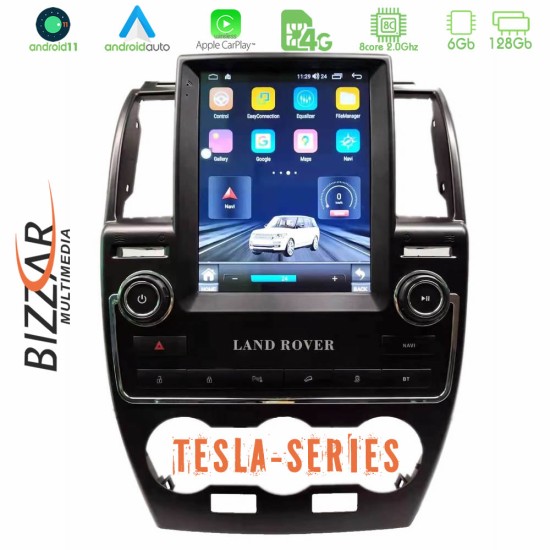 Bizzar Land Rover Freelander 2 Tesla Screen Android 11 8core 6+128GB