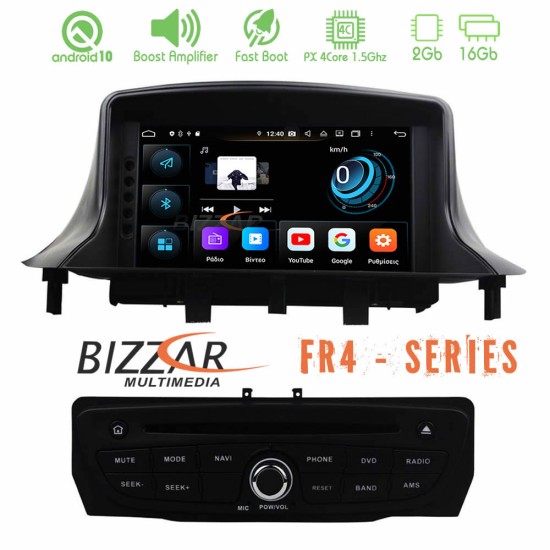 Bizzar FR4 Series Renault Megane 2 Android 10 4Core Multimedia Station