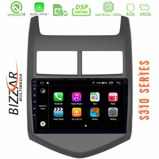 Bizzar S310 Chevrolet Aveo 2011-2017 Car Pad 9" Android 10 Multimedia Station